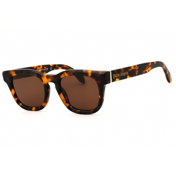 Palm Angels ECHO Sunglasses 6064 Havana acetate Rectangular